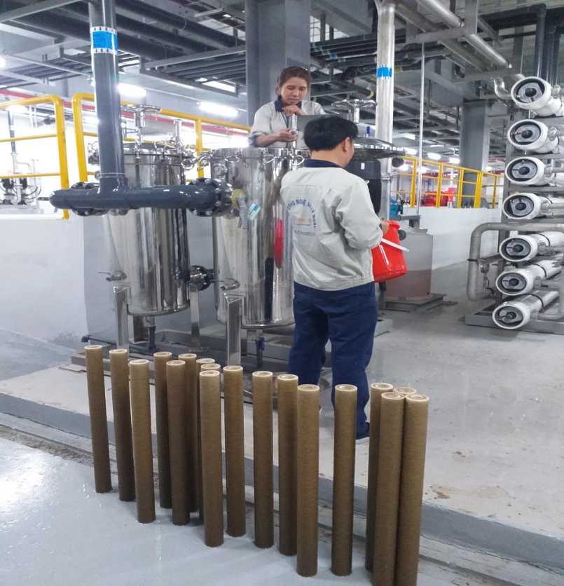 Thay thế lõi lọc tinh 0.2 micron và bảo trì khối module CEDI